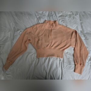 Super Cute Hippie Rose Apricot Waffle Knit Top... NWOT